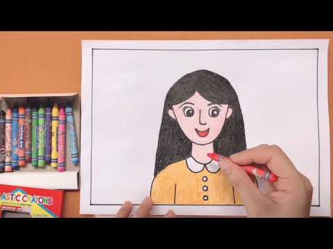 Tạo hình: Vẽ chân dung cô giáo